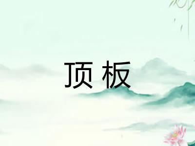顶板 顶板