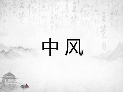 中风 中风