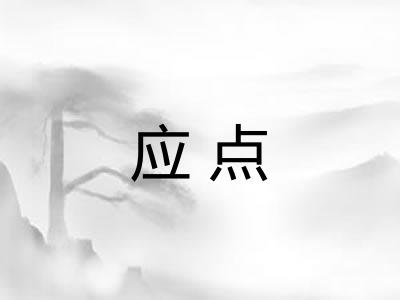 应点 应点