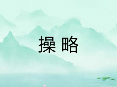 操略 操略