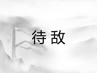 待敌