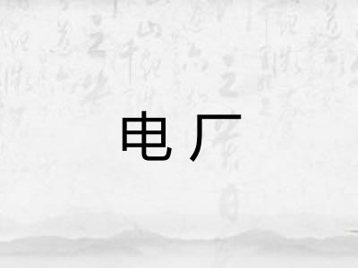 电厂 电厂