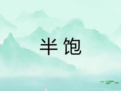 半饱 半饱