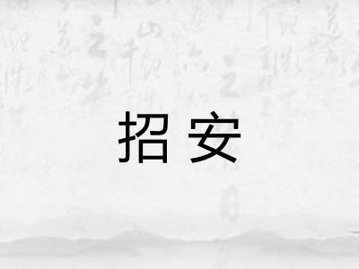 招安 招安