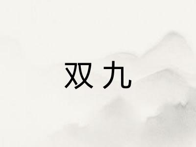 双九 双九
