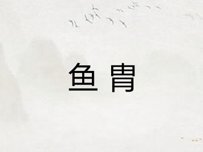 鱼胄 鱼胄