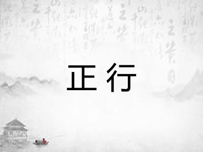 正行 正行