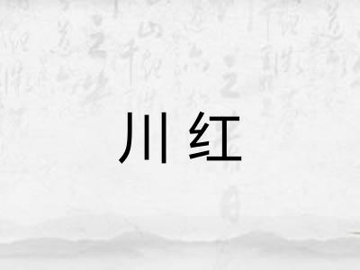 川红 川红