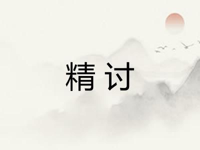 精讨 精讨