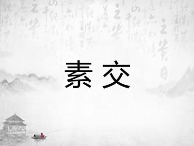 素交 素交