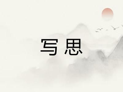 写思 写思