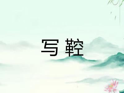 写鞚 写鞚