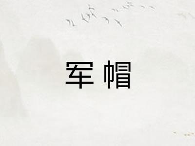 军帽 军帽