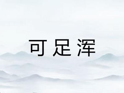 可足浑