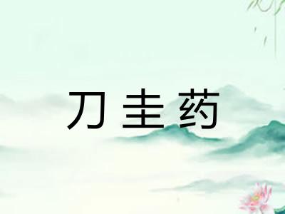 刀圭药 刀圭药