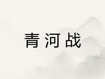 青河战