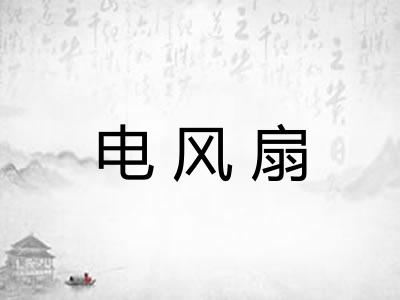 电风扇 电风扇
