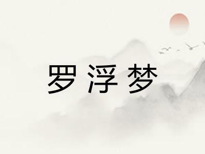 罗浮梦 罗浮梦