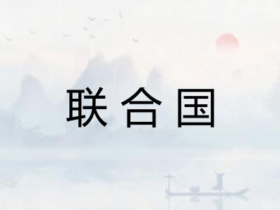 联合国