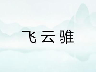 飞云骓 飞云骓