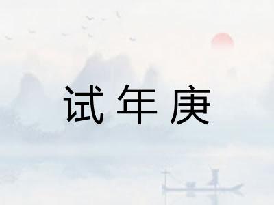 试年庚 试年庚