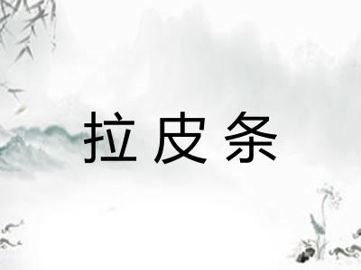 拉皮条 拉皮条