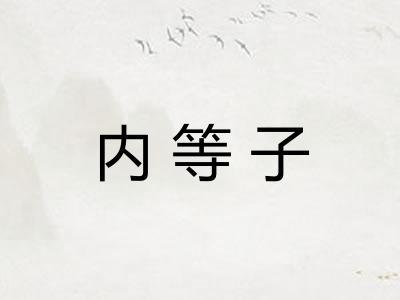 内等子 内等子