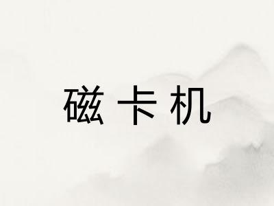 磁卡机