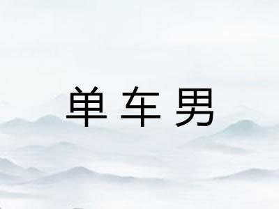 单车男 单车男