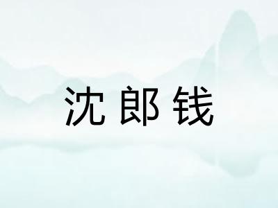 沈郎钱 沈郎钱