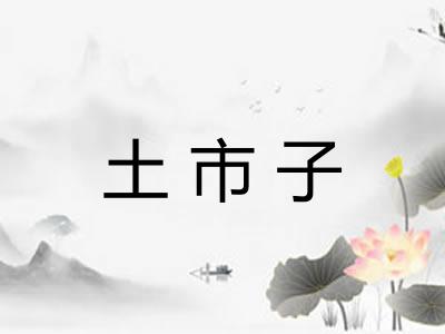 土市子 土市子