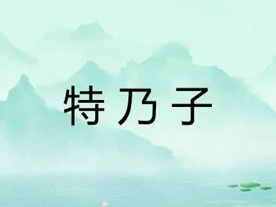 特乃子 特乃子