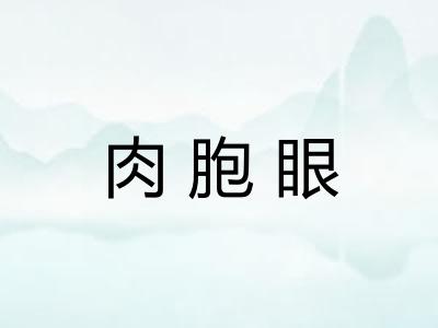 肉胞眼 肉胞眼