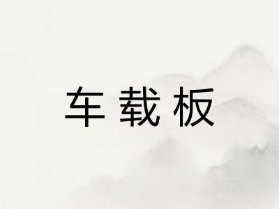 车载板