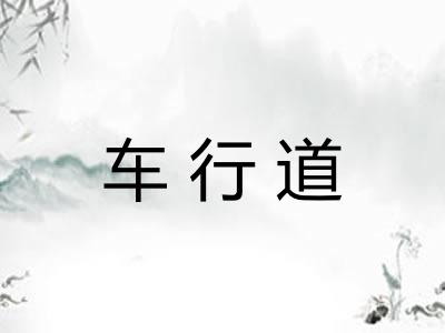 车行道 车行道