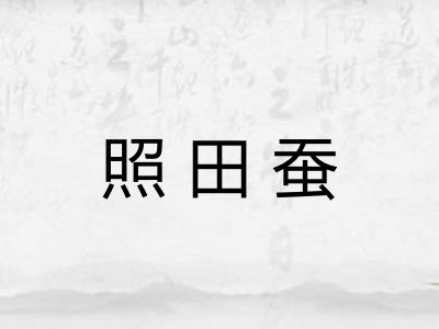 照田蚕 照田蚕