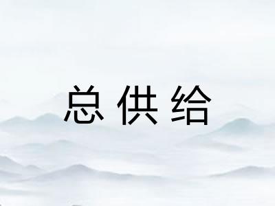 总供给 总供给