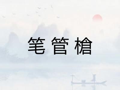 笔管槍 笔管槍
