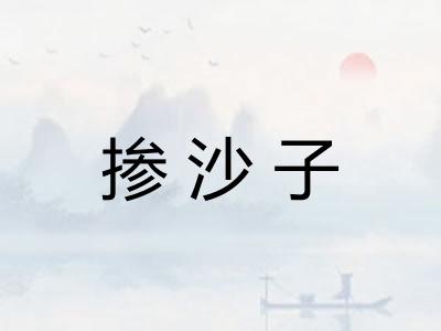 掺沙子 掺沙子