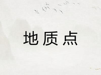 地质点 地质点