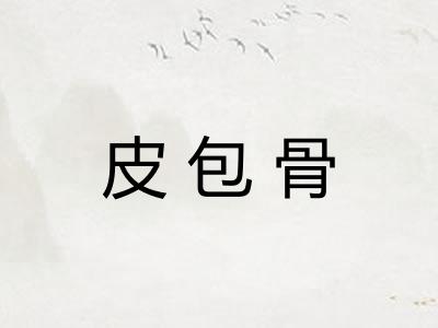 皮包骨 皮包骨