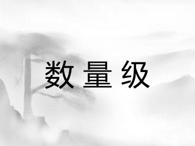 数量级 数量级