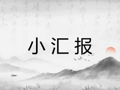 小汇报 小汇报