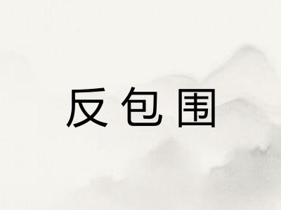 反包围 反包围