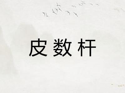 皮数杆 皮数杆