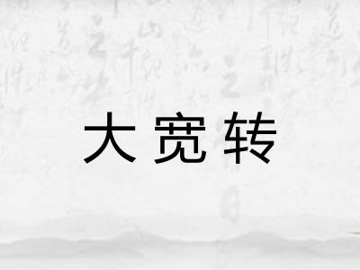大宽转 大宽转