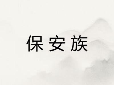 保安族
