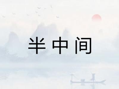 半中间