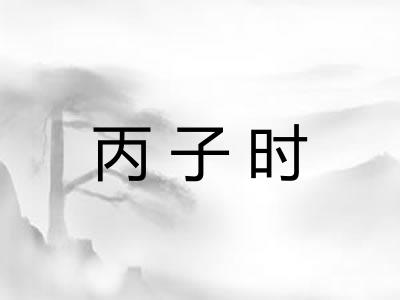 丙子时 丙子时