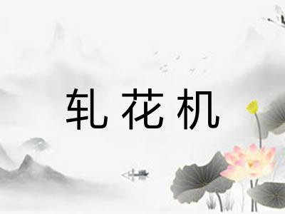 轧花机 轧花机